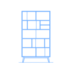 Furniture Bookcases Hazel Bookcase Engraving Svg Design, Free Vectors File